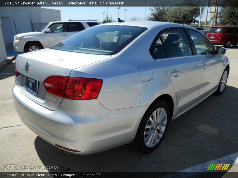 Reflex Silver Metallic / Titan Black 2011 Volkswagen Jetta SEL Sedan