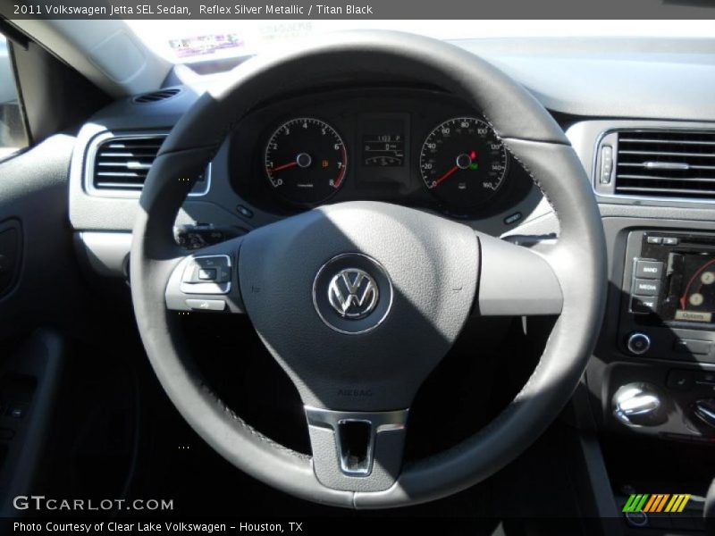 Reflex Silver Metallic / Titan Black 2011 Volkswagen Jetta SEL Sedan