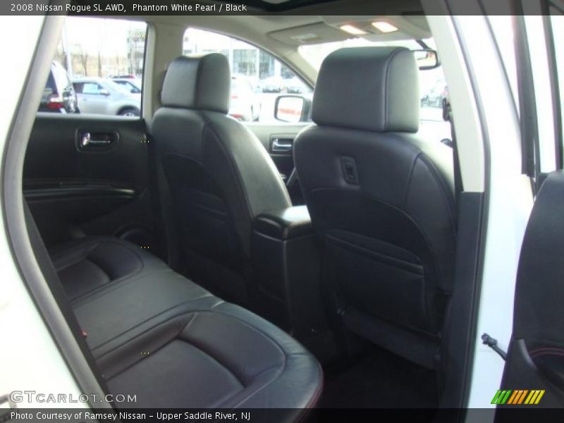 Phantom White Pearl / Black 2008 Nissan Rogue SL AWD