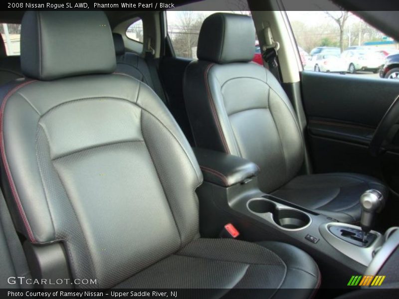 Phantom White Pearl / Black 2008 Nissan Rogue SL AWD