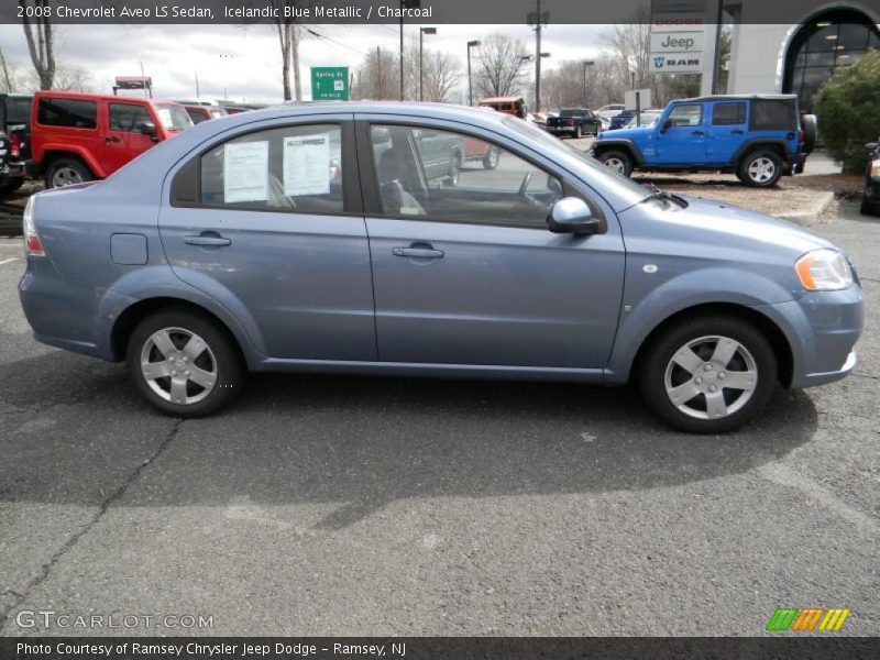 Icelandic Blue Metallic / Charcoal 2008 Chevrolet Aveo LS Sedan