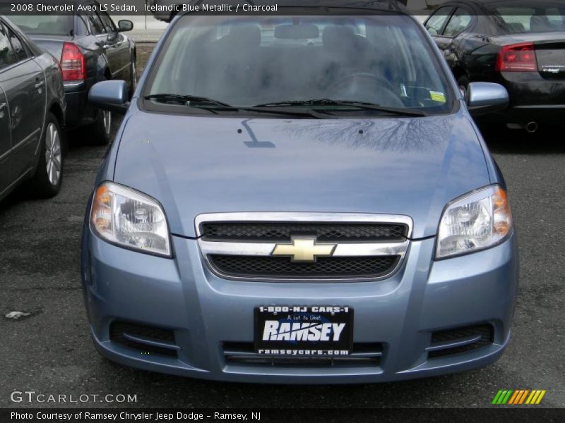 Icelandic Blue Metallic / Charcoal 2008 Chevrolet Aveo LS Sedan