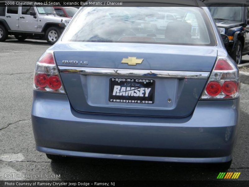 Icelandic Blue Metallic / Charcoal 2008 Chevrolet Aveo LS Sedan