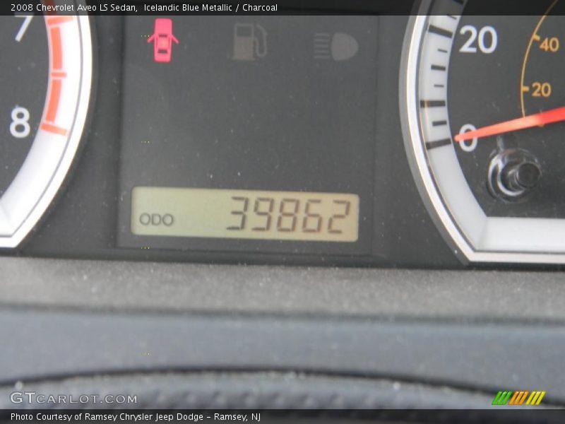 Icelandic Blue Metallic / Charcoal 2008 Chevrolet Aveo LS Sedan