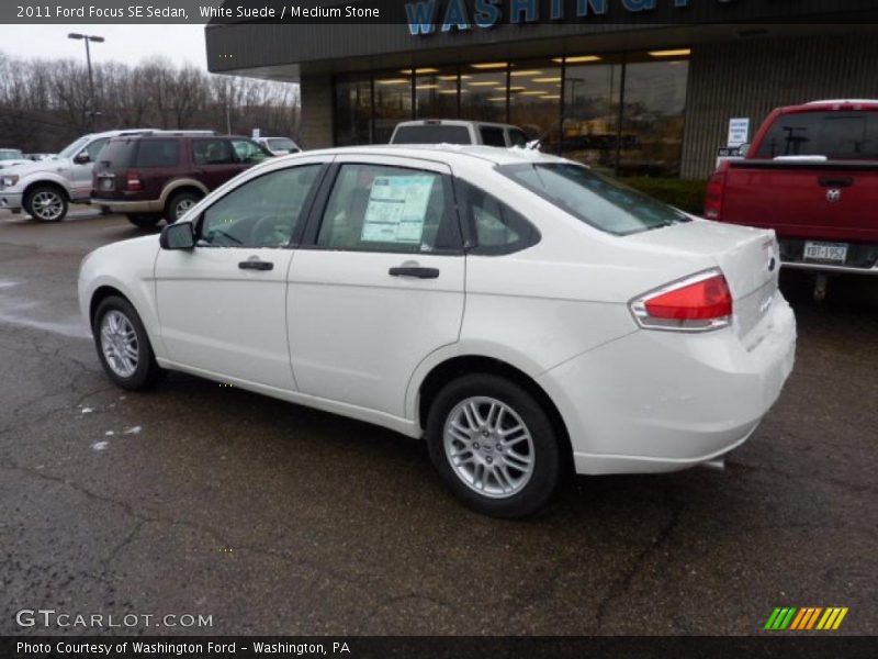 White Suede / Medium Stone 2011 Ford Focus SE Sedan