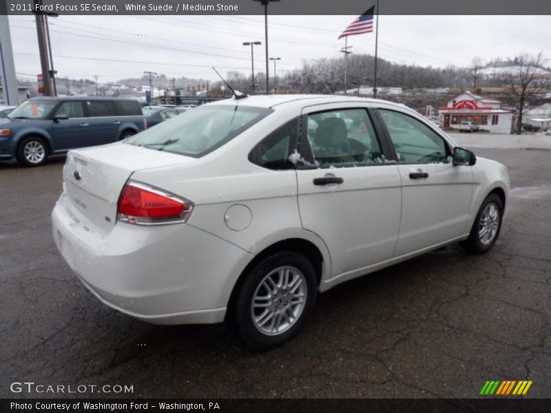 White Suede / Medium Stone 2011 Ford Focus SE Sedan
