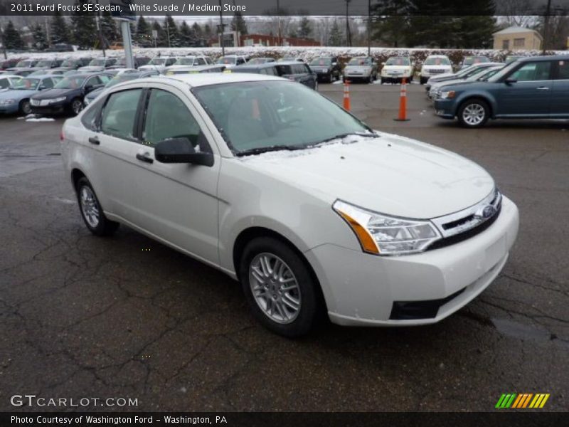 White Suede / Medium Stone 2011 Ford Focus SE Sedan