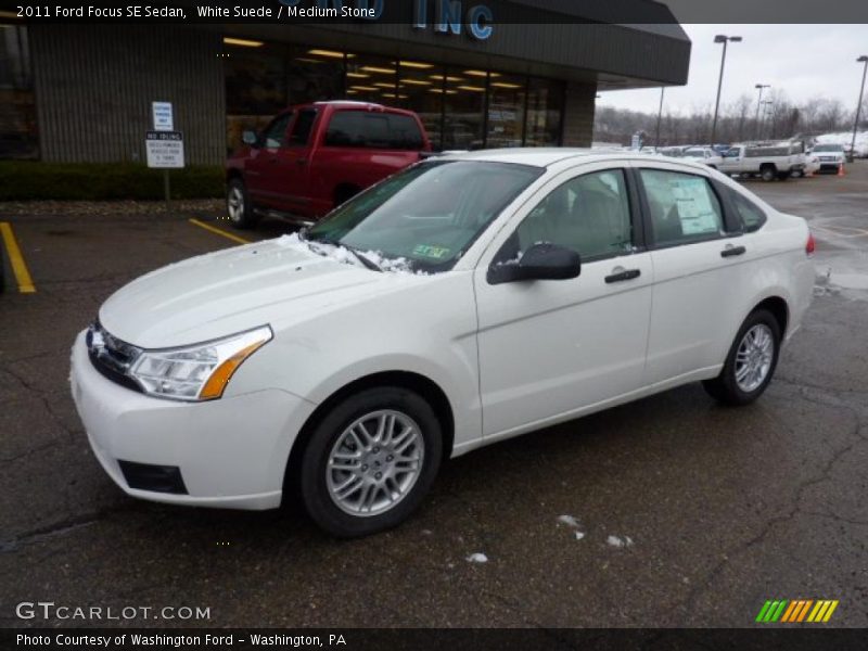 White Suede / Medium Stone 2011 Ford Focus SE Sedan