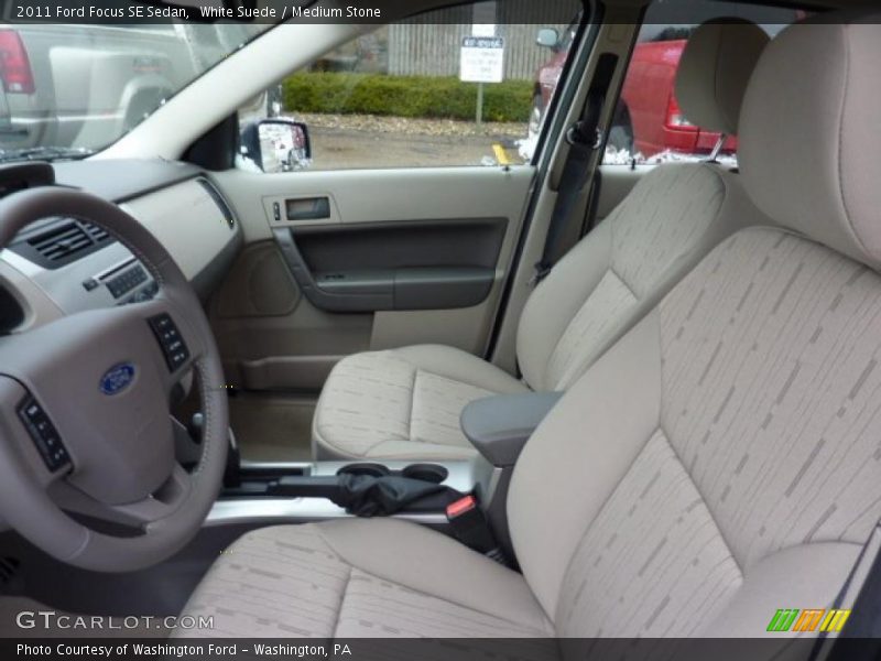 White Suede / Medium Stone 2011 Ford Focus SE Sedan