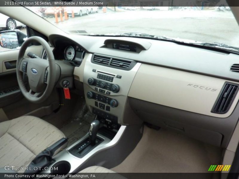 White Suede / Medium Stone 2011 Ford Focus SE Sedan