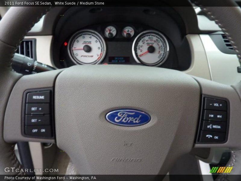 White Suede / Medium Stone 2011 Ford Focus SE Sedan