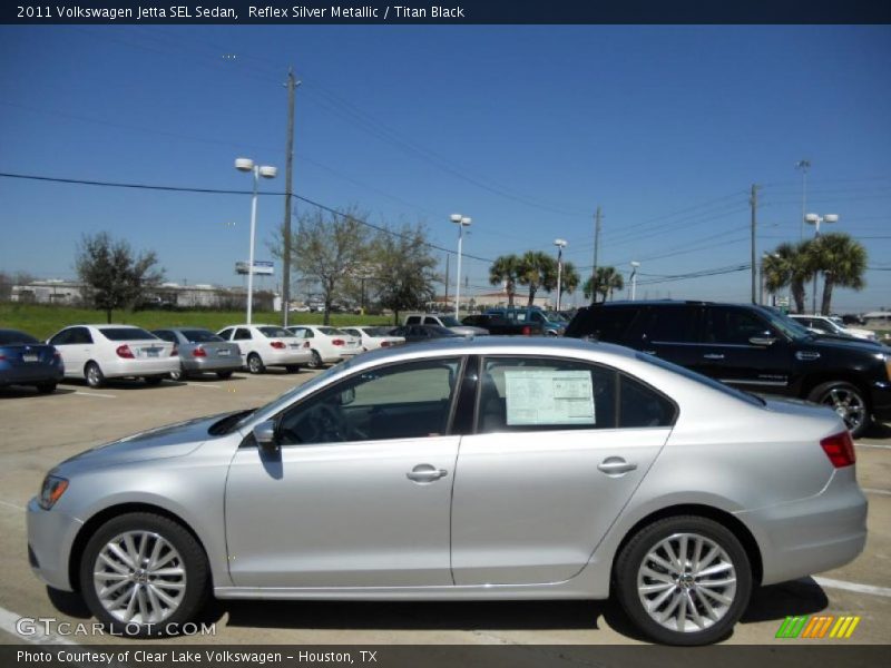 Reflex Silver Metallic / Titan Black 2011 Volkswagen Jetta SEL Sedan