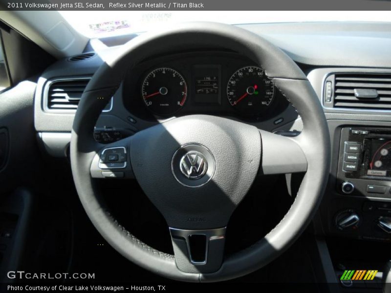 Reflex Silver Metallic / Titan Black 2011 Volkswagen Jetta SEL Sedan