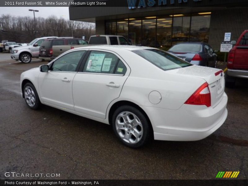 White Suede / Medium Light Stone 2011 Ford Fusion SE
