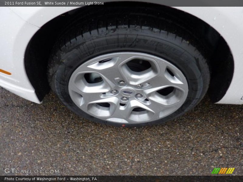 White Suede / Medium Light Stone 2011 Ford Fusion SE