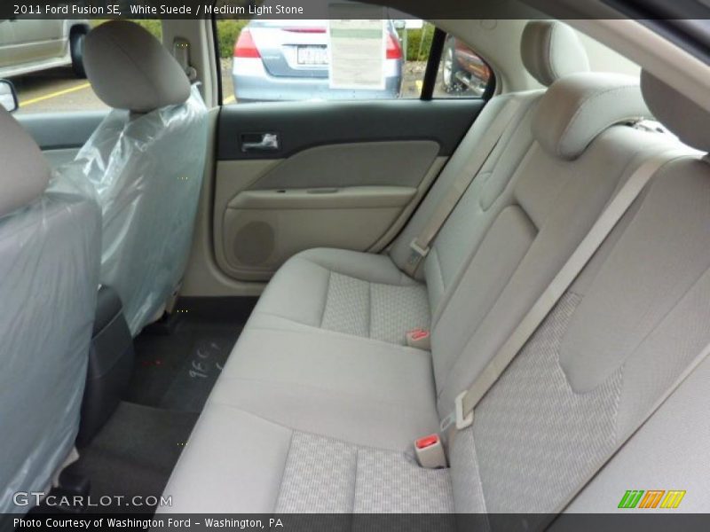White Suede / Medium Light Stone 2011 Ford Fusion SE