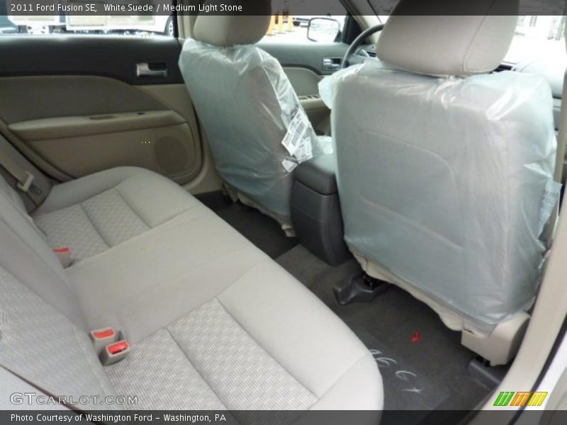 White Suede / Medium Light Stone 2011 Ford Fusion SE