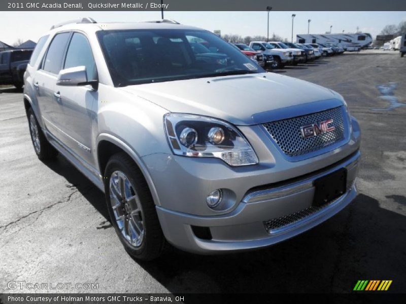 Quicksilver Metallic / Ebony 2011 GMC Acadia Denali