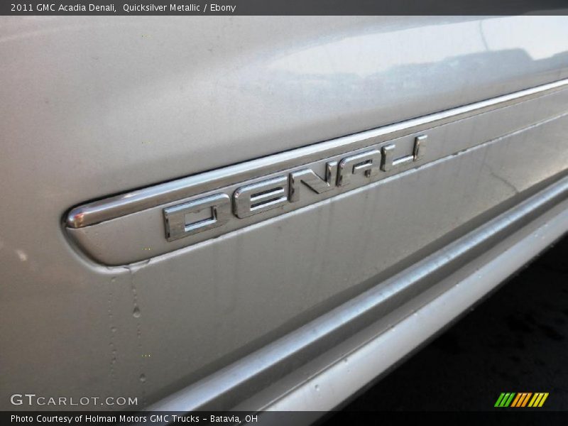 Quicksilver Metallic / Ebony 2011 GMC Acadia Denali
