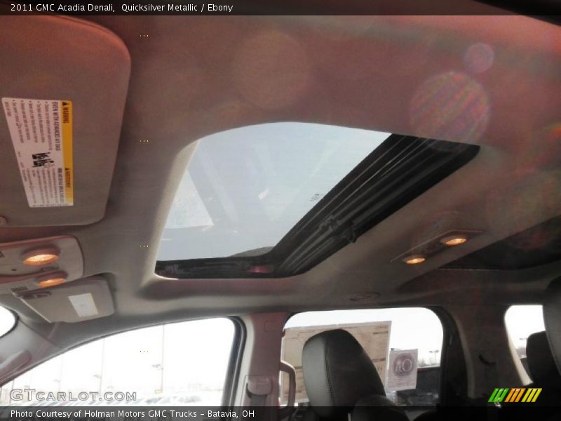 Quicksilver Metallic / Ebony 2011 GMC Acadia Denali