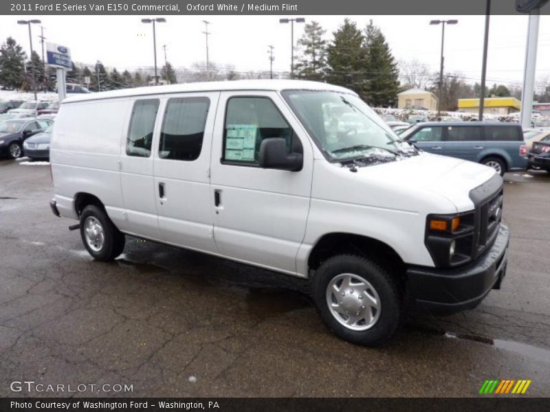 Front 3/4 View of 2011 E Series Van E150 Commercial