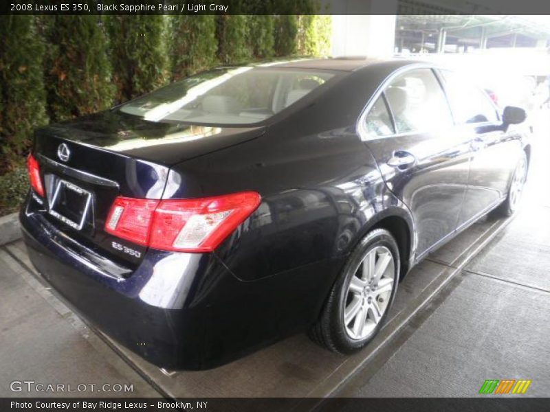 Black Sapphire Pearl / Light Gray 2008 Lexus ES 350