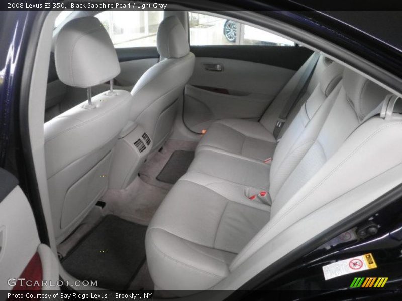 Black Sapphire Pearl / Light Gray 2008 Lexus ES 350