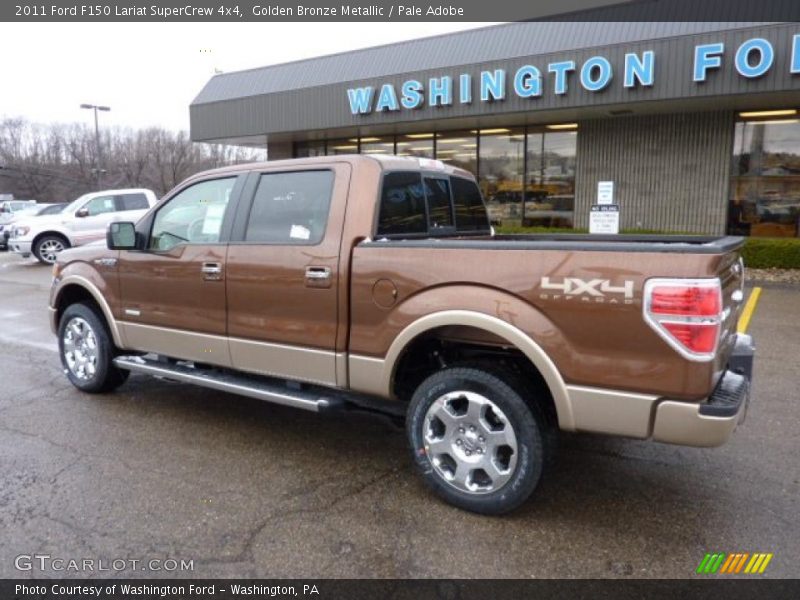 Golden Bronze Metallic / Pale Adobe 2011 Ford F150 Lariat SuperCrew 4x4