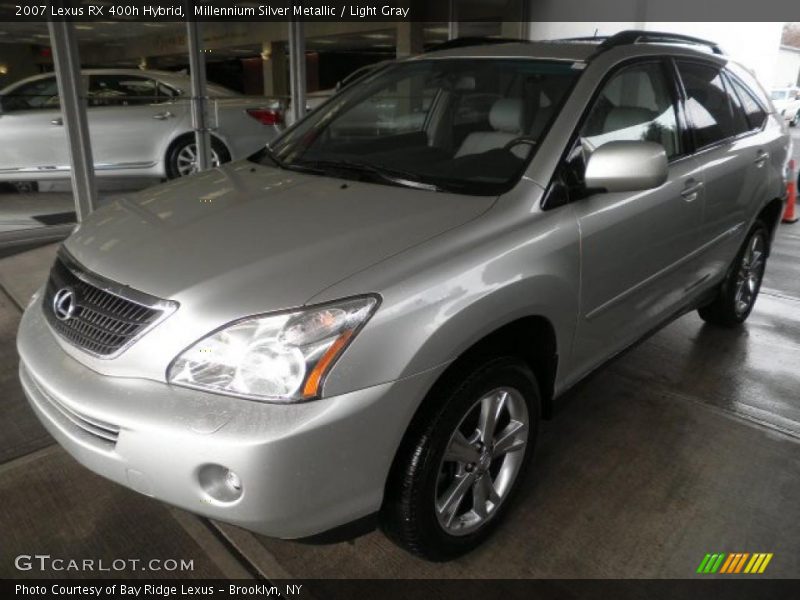Millennium Silver Metallic / Light Gray 2007 Lexus RX 400h Hybrid