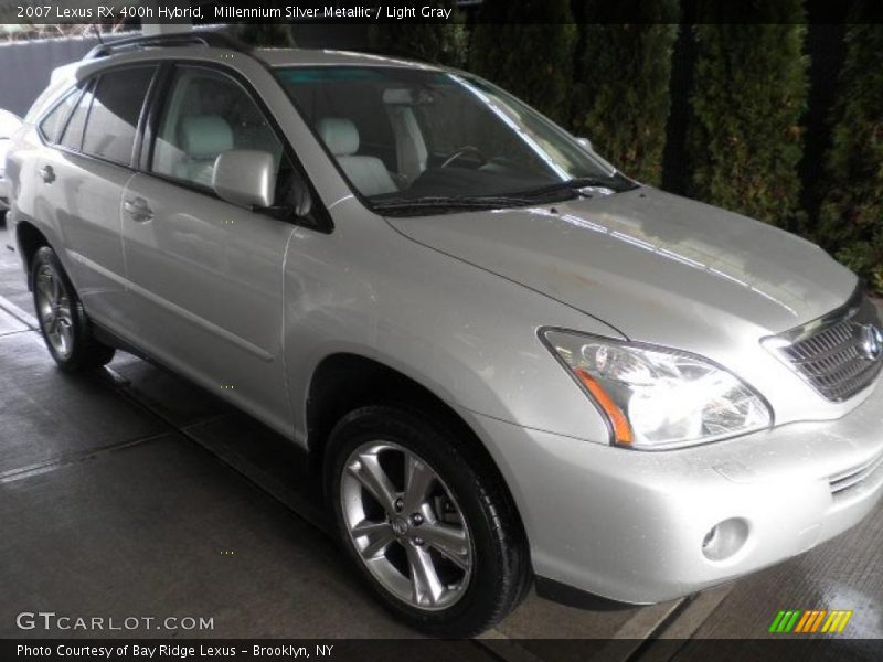 Millennium Silver Metallic / Light Gray 2007 Lexus RX 400h Hybrid