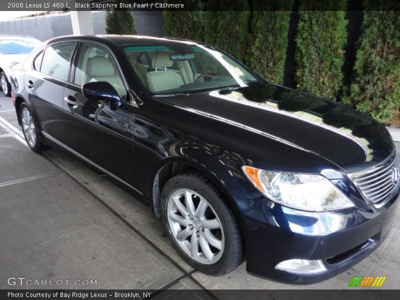 Black Sapphire Blue Pearl / Cashmere 2008 Lexus LS 460 L