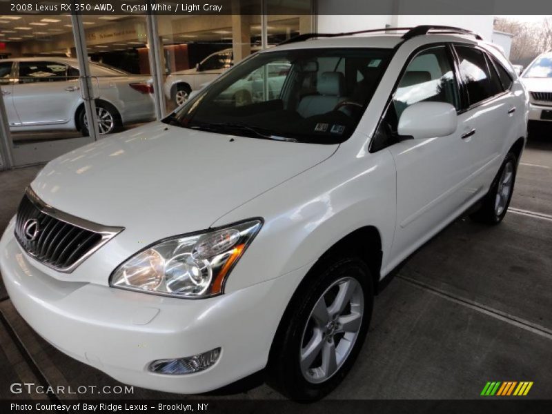 Crystal White / Light Gray 2008 Lexus RX 350 AWD