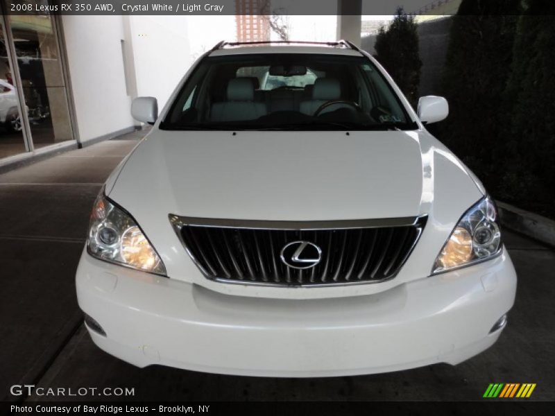 Crystal White / Light Gray 2008 Lexus RX 350 AWD