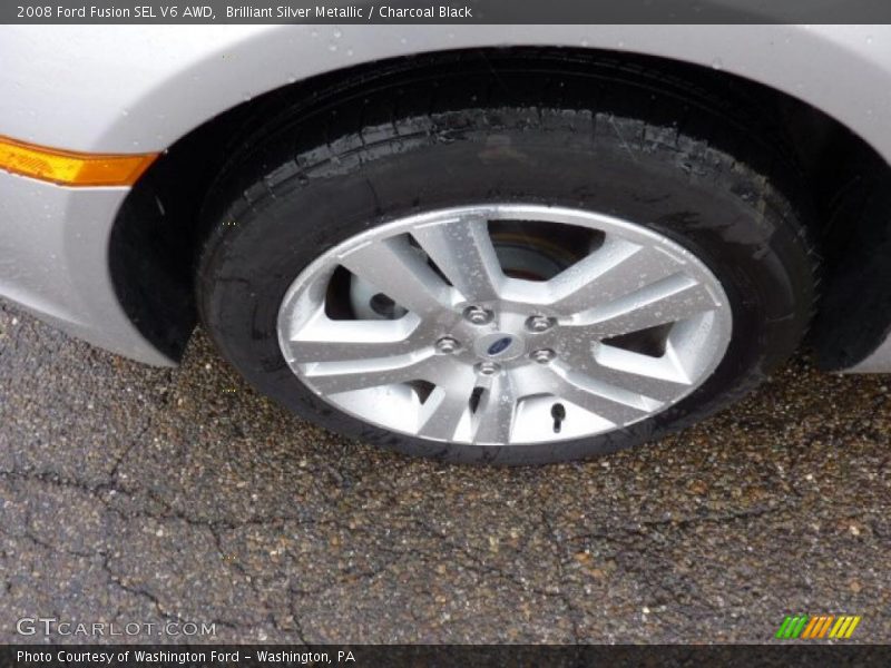 Brilliant Silver Metallic / Charcoal Black 2008 Ford Fusion SEL V6 AWD