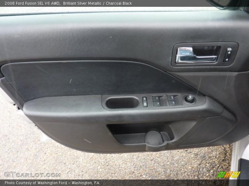 Brilliant Silver Metallic / Charcoal Black 2008 Ford Fusion SEL V6 AWD