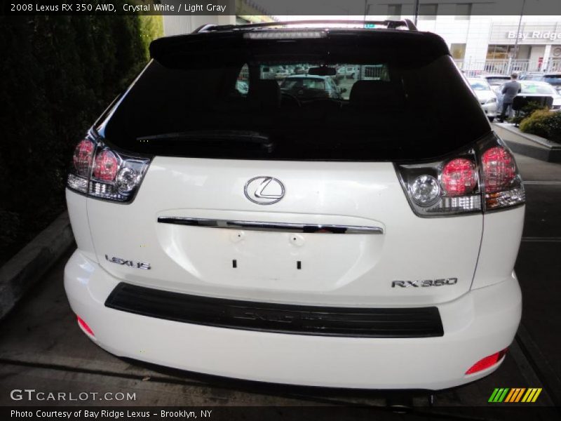 Crystal White / Light Gray 2008 Lexus RX 350 AWD