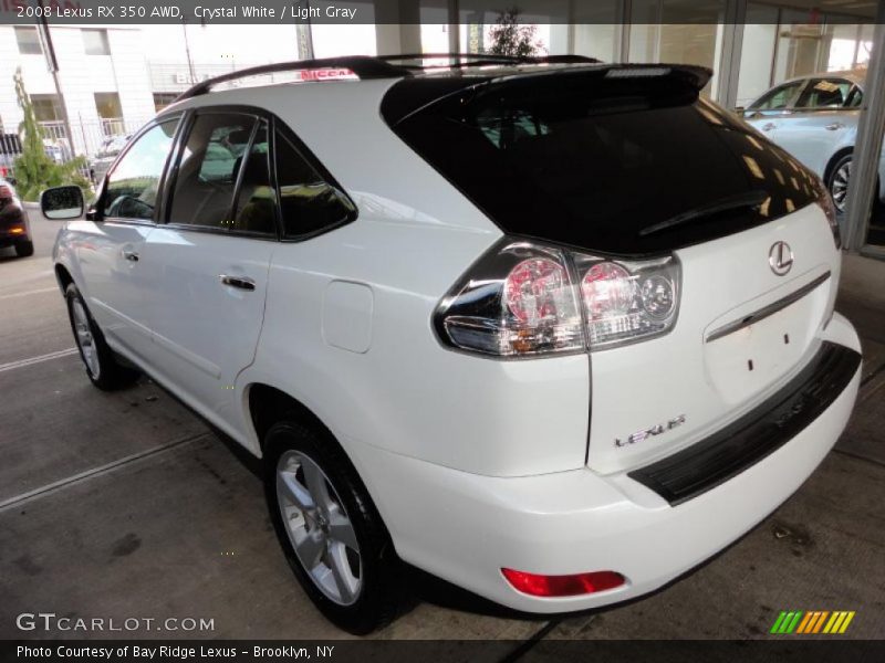 Crystal White / Light Gray 2008 Lexus RX 350 AWD