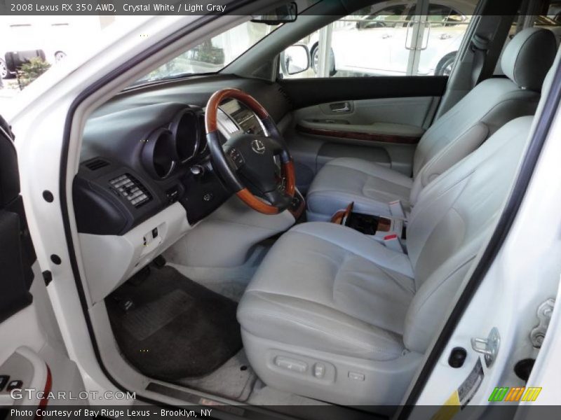 Crystal White / Light Gray 2008 Lexus RX 350 AWD