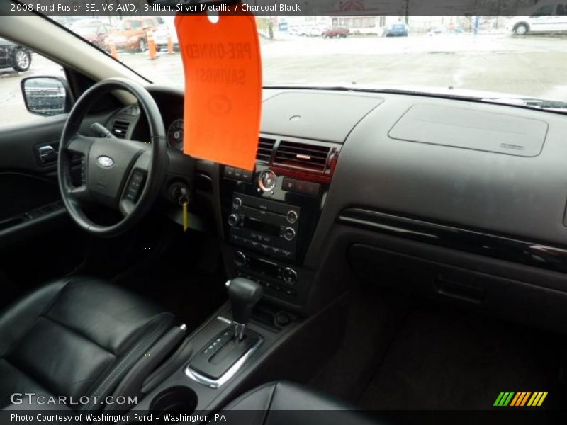 Brilliant Silver Metallic / Charcoal Black 2008 Ford Fusion SEL V6 AWD