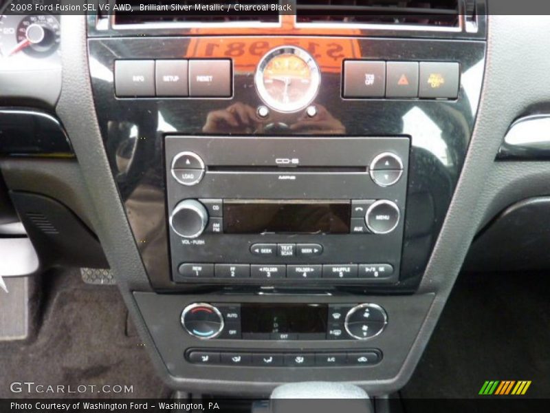 Brilliant Silver Metallic / Charcoal Black 2008 Ford Fusion SEL V6 AWD