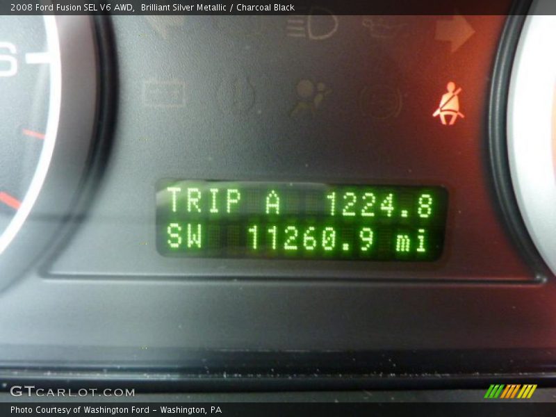 Brilliant Silver Metallic / Charcoal Black 2008 Ford Fusion SEL V6 AWD
