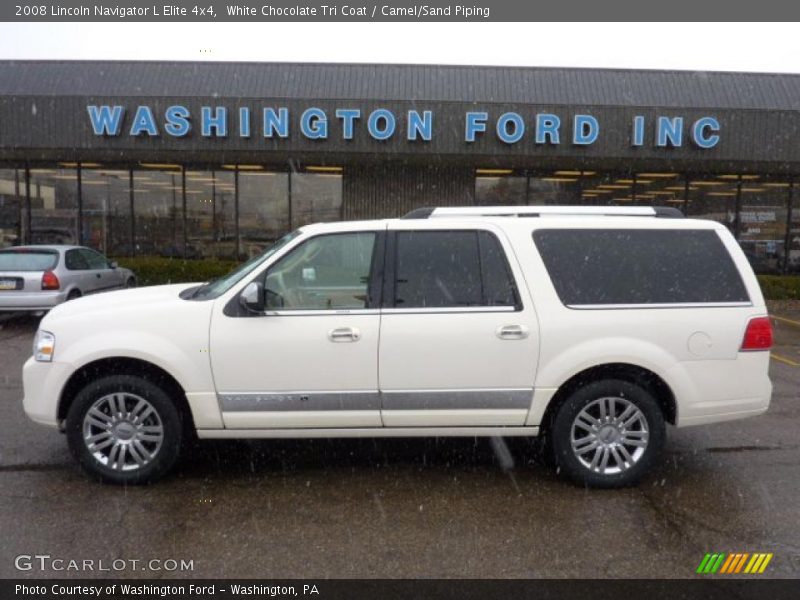 White Chocolate Tri Coat / Camel/Sand Piping 2008 Lincoln Navigator L Elite 4x4