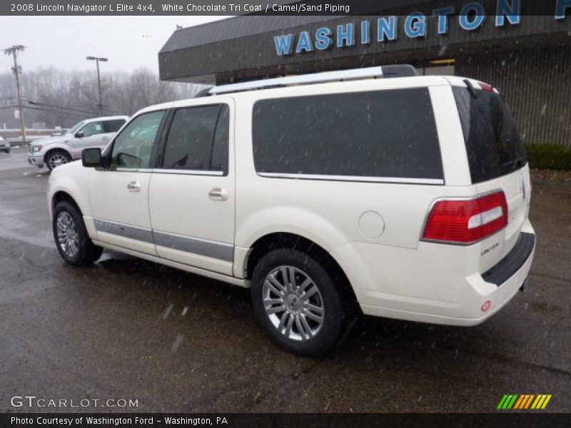 White Chocolate Tri Coat / Camel/Sand Piping 2008 Lincoln Navigator L Elite 4x4