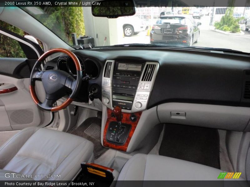 Crystal White / Light Gray 2008 Lexus RX 350 AWD