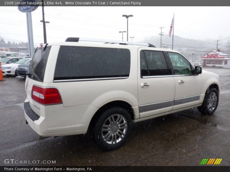 White Chocolate Tri Coat / Camel/Sand Piping 2008 Lincoln Navigator L Elite 4x4