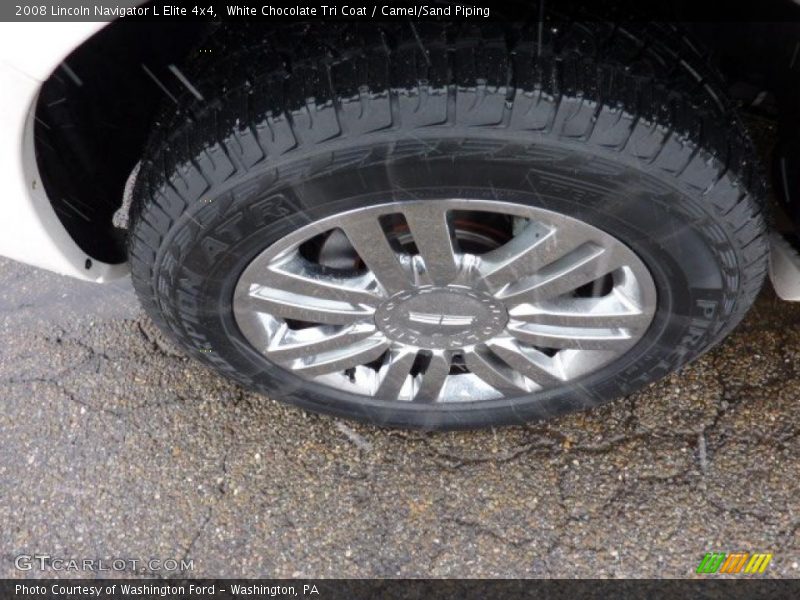 White Chocolate Tri Coat / Camel/Sand Piping 2008 Lincoln Navigator L Elite 4x4