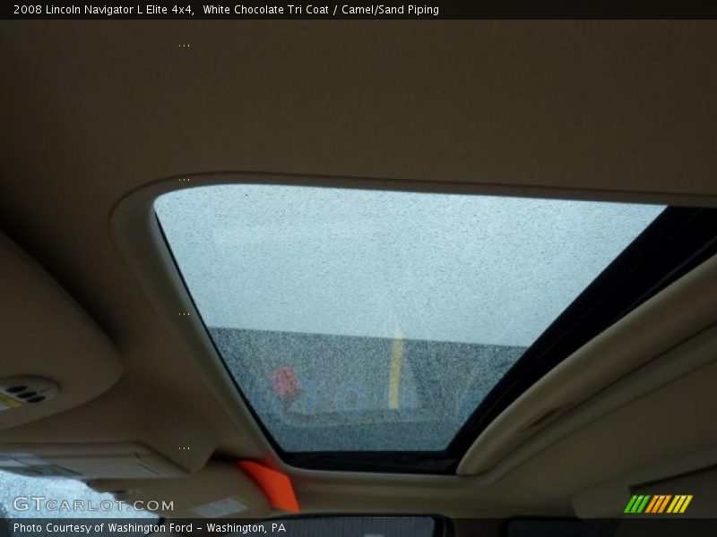 White Chocolate Tri Coat / Camel/Sand Piping 2008 Lincoln Navigator L Elite 4x4