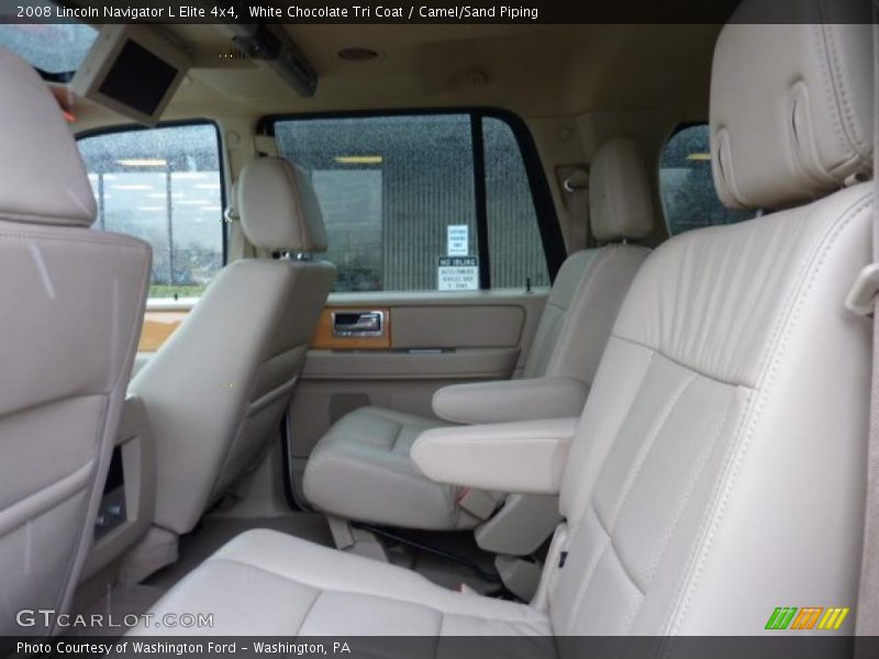 White Chocolate Tri Coat / Camel/Sand Piping 2008 Lincoln Navigator L Elite 4x4