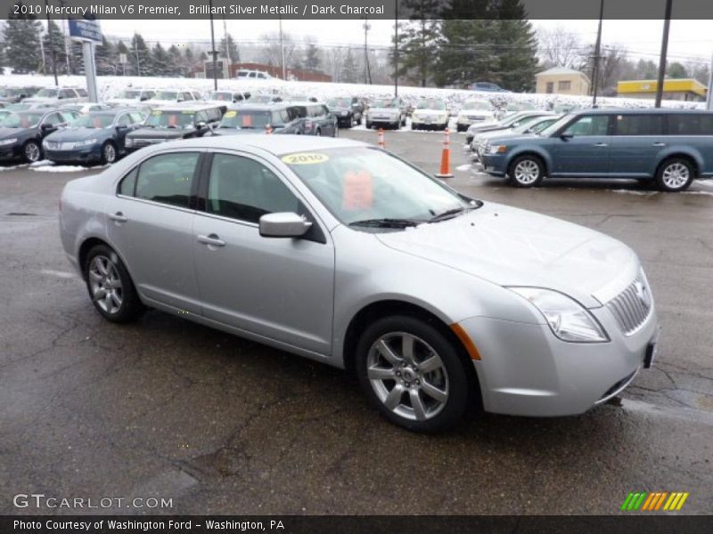Brilliant Silver Metallic / Dark Charcoal 2010 Mercury Milan V6 Premier