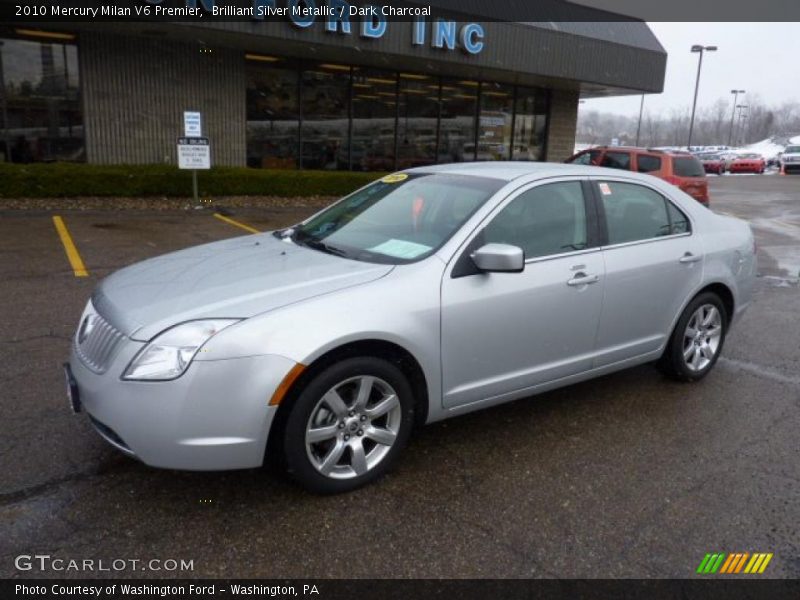 Brilliant Silver Metallic / Dark Charcoal 2010 Mercury Milan V6 Premier